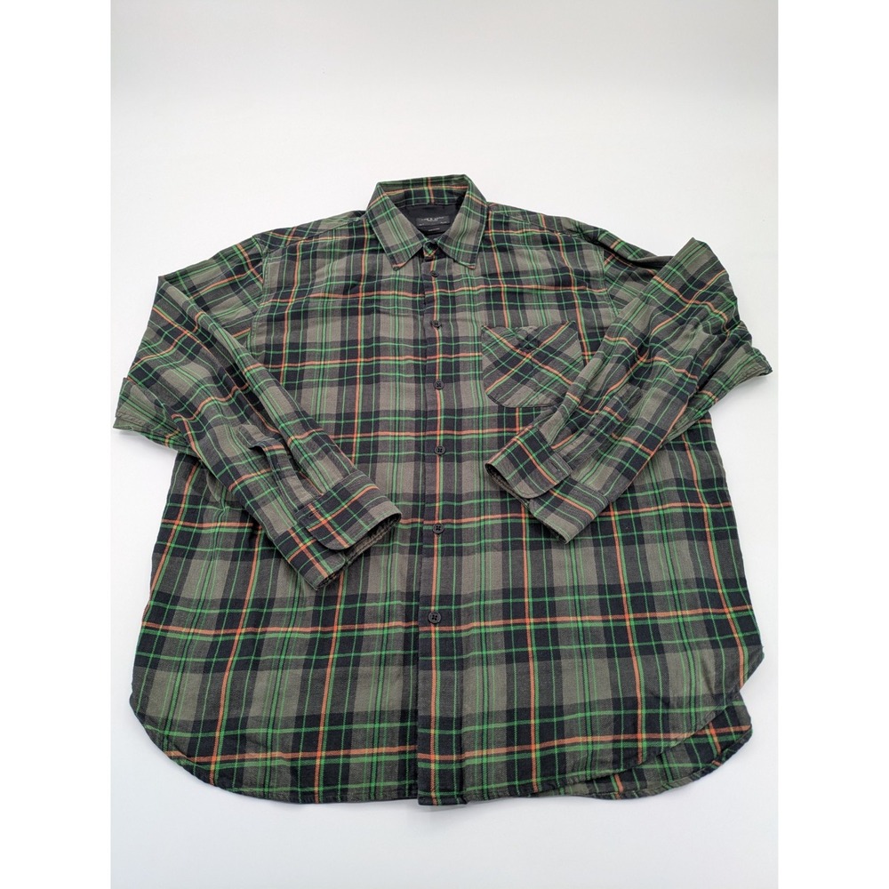 Rag & Bone Flannel Shirt Men's XLarge Fit 3 Plaid Multicolor 100% Cotton